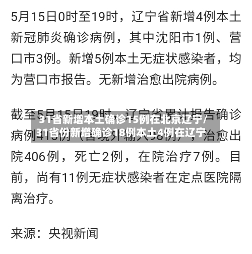 31省新增本土确诊15例在北京辽宁/31省份新增确诊18例本土4例在辽宁