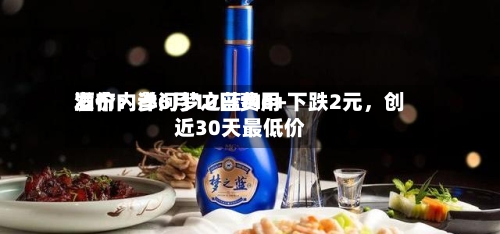 酒价内参6月10日费用发布：洋河梦之蓝M6+下跌2元，创近30天最低价-第2张图片