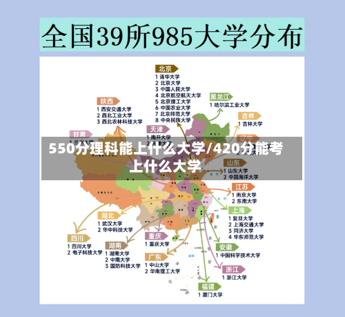 550分理科能上什么大学/420分能考上什么大学