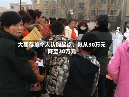 大额存单个人认购起点	，拟从30万元降至20万元-第2张图片