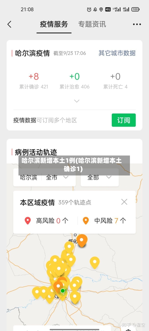 哈尔滨新增本土1例(哈尔滨新增本土确诊1)