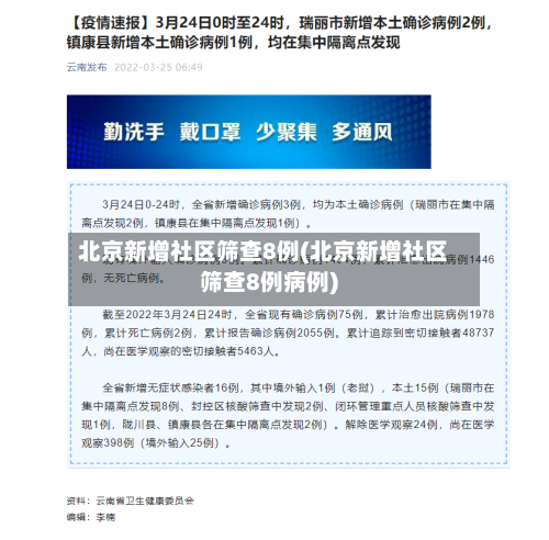 北京新增社区筛查8例(北京新增社区筛查8例病例)-第2张图片