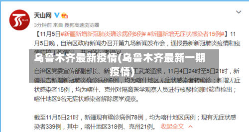乌鲁木齐最新疫情(乌鲁木齐最新一期疫情)-第2张图片