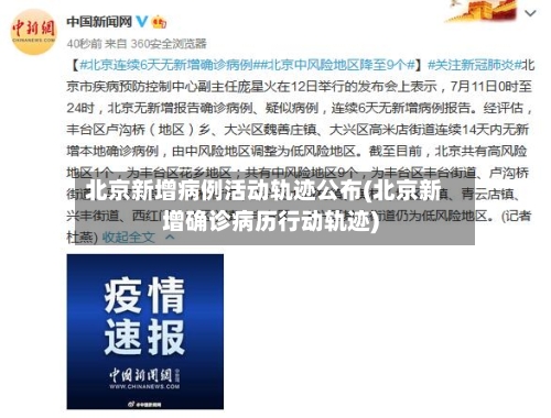 北京新增病例活动轨迹公布(北京新增确诊病历行动轨迹)-第3张图片