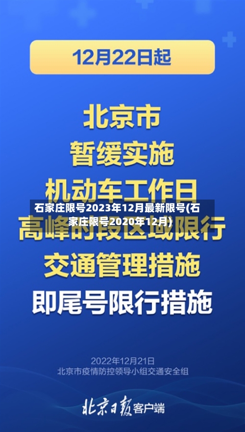 石家庄限号2023年12月最新限号(石家庄限号2020年12月)